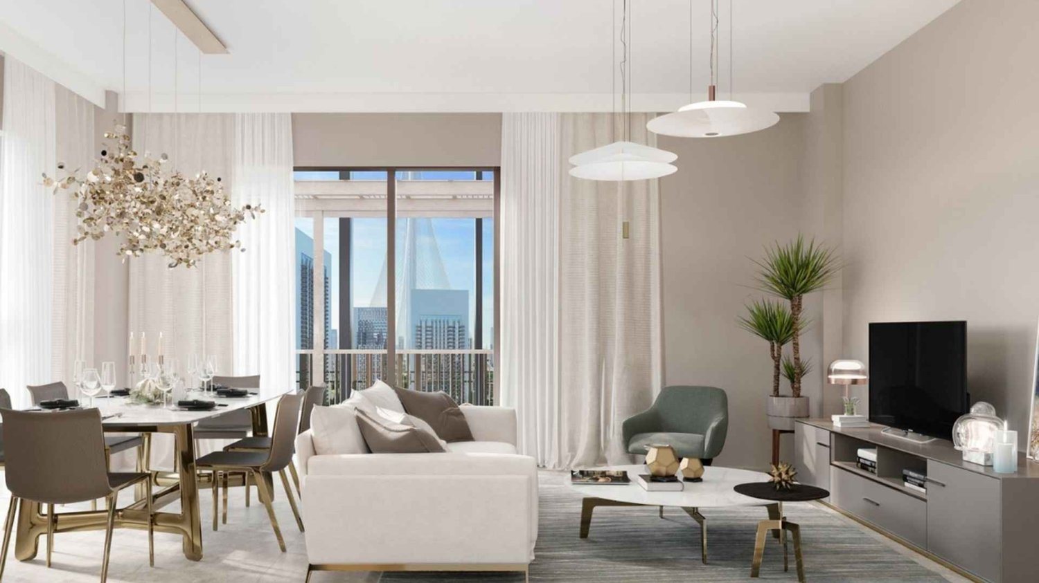 Apartamento de 1 dormitorio en 330 RIVERSIDE CRESCENT, Nadd Al Sheba, UAE No. 61763