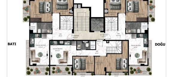 Apartamento de 2 divisões em Alanya, Turkey N.º 13480 18