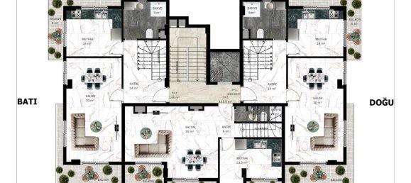 Apartamento de 2 divisões em Alanya, Turkey N.º 13480 21