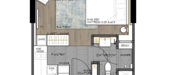 Студия в кондо  в Паттайя, Таиланд № 12103 2