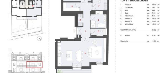 3 rooms Apartment in Hietzing, Austria No. 131914 14