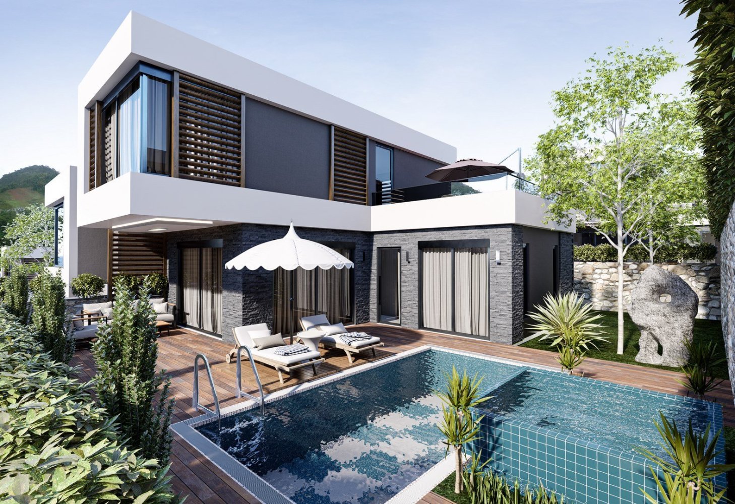 Вилла 3+1 в Инджекум, Турция № 12798