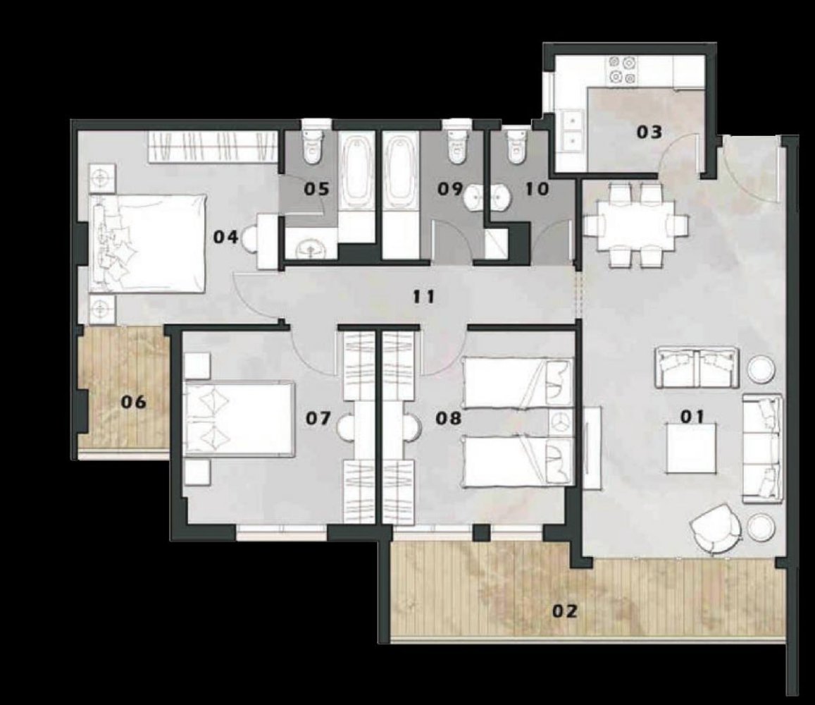 3 bedrooms Condo in New Capital City, Egypt No. 1452