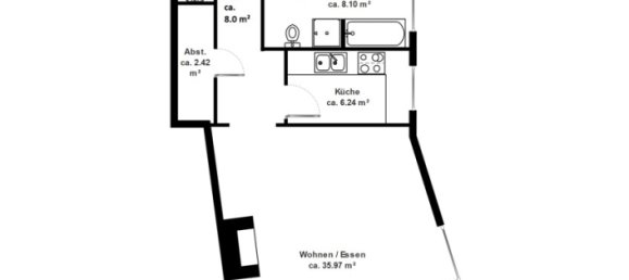 2-salle Appartement à Hamburg-Nord, Germany No. 369741 3