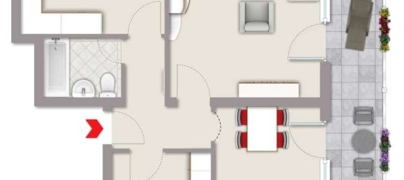 Квартира с 3 комнатами в Дармштадт-Дибург, Германия № 310731 5