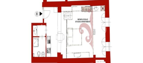 Apartamento T1 em Casciana Terme Lari, Italy N.º 225563 12