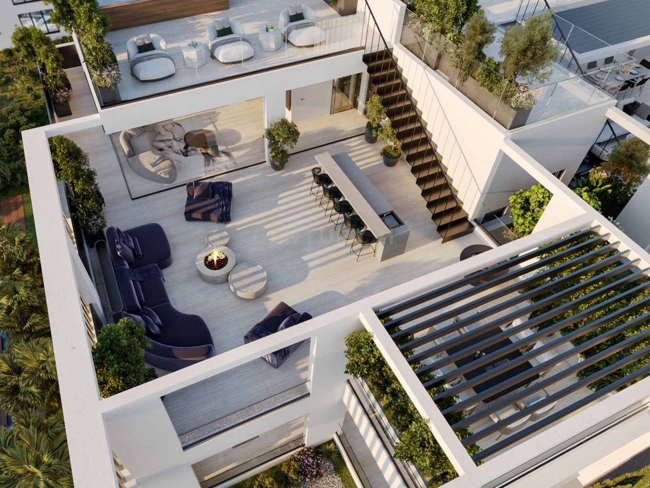 3 غرف نوم بانتهاوس في Limassol, Cyprus رقم 3609