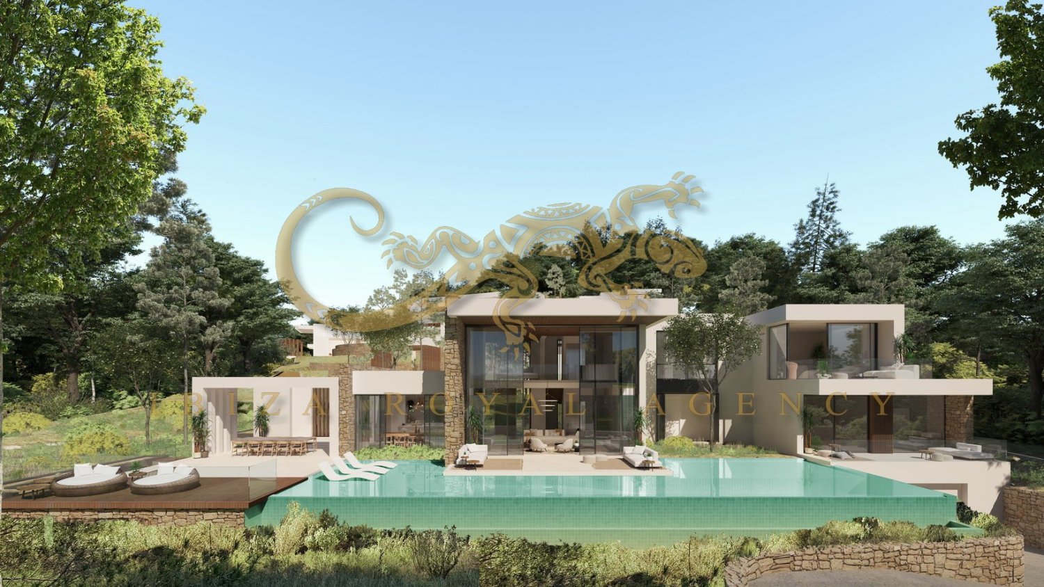 4 غرف نوم فيلا في Santa Eulalia Del Rio, Spain رقم 833