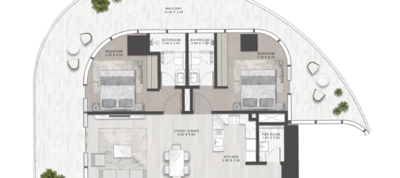 1 bedroom Apartment in Dubai Media City, UAE No. 121583 6