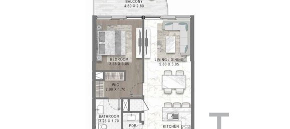 Квартира с 1 спальней в Damac Lagoons, ОАЭ № 94407 11