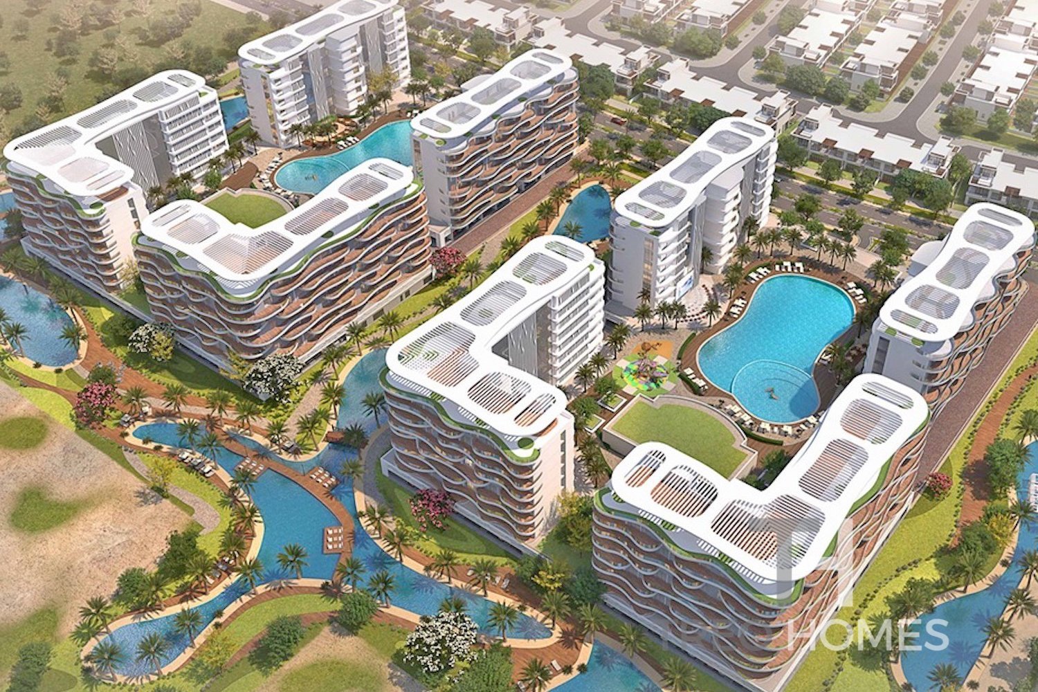 Квартира с 1 спальней в Damac Lagoons, ОАЭ № 94407