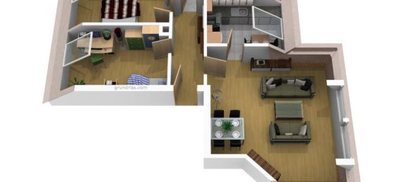 Квартира с 2 спальнями в Цвиккау, Германия № 45249 5