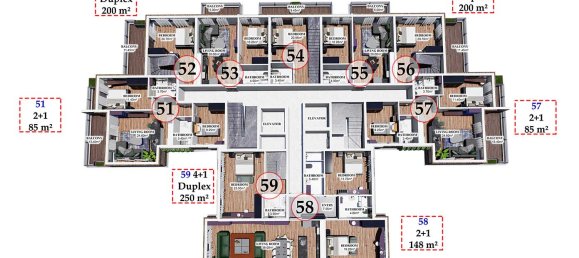 Квартира 2+1 в Аланья, Турция № 909 26