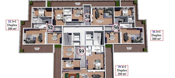 Квартира 2+1 в Аланья, Турция № 909 27