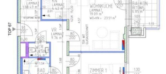 Apartamento de 2 divisões em Favoriten, Austria N.º 171360 9