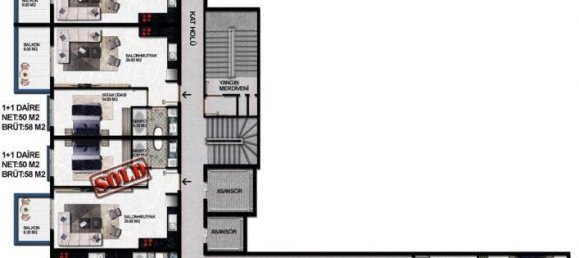 2 rooms Apartment in Avsallar, Turkey No. 9903 27