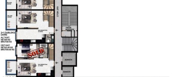 2 rooms Apartment in Avsallar, Turkey No. 9903 24