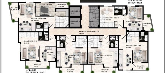 2 rooms Penthouse in Mahmutlar, Turkey No. 29824 20