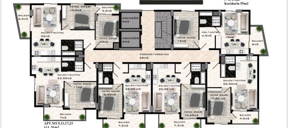 2 rooms Penthouse in Mahmutlar, Turkey No. 29824 19