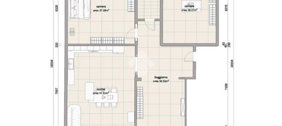 Apartamento de 3 divisões em Bari, Italy N.º 293336 40