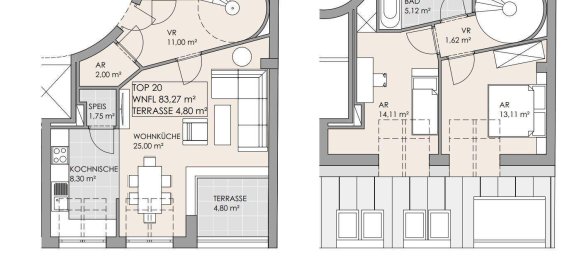 Dúplex de 3 habitaciónes en Wahring, Austria No. 244493 15