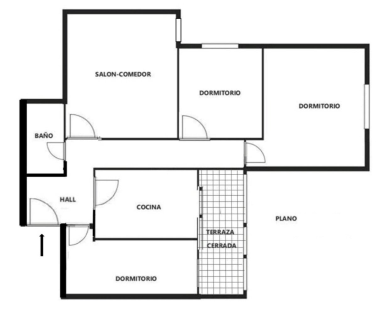 3 bedrooms Apartment in Madrid, Spain No. 239251