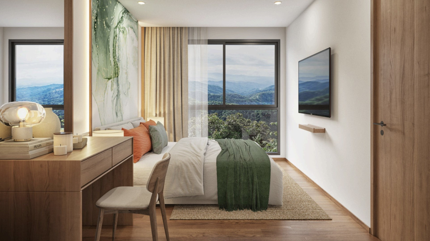 Квартира с 1 спальней в Vip Tropika, Банг Тао, Таиланд № 33150