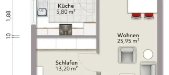 1 Schlafzimmer Wohnung in Main-Taunus, Germany, Nr. 145916 10
