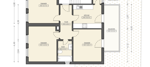 Apartamento de 2 dormitorios en Hanover, Germany No. 322692 12