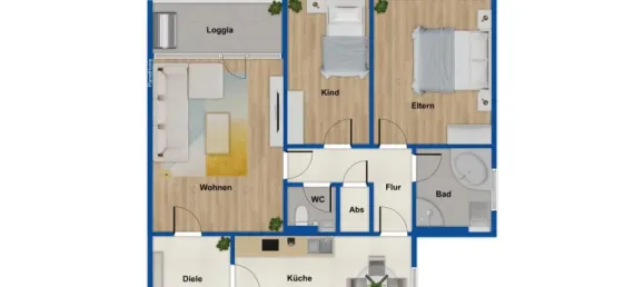 Apartamento de 3 habitaciónes en Bonn, Germany No. 56394 17