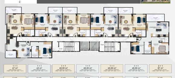 Wohnung 1+1 in Alanya, Turkey, Nr. 14378 17