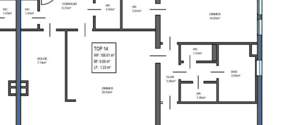 Apartamento de 3 divisões em Wahring, Austria N.º 126649 11