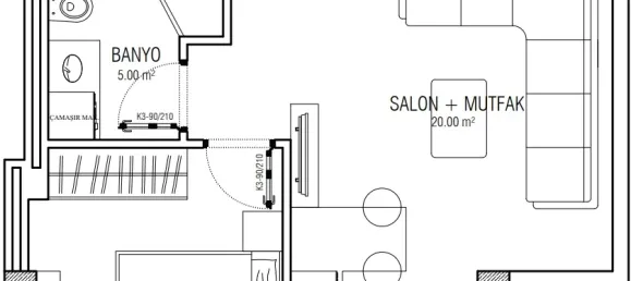 Apartamento 1+1 em Mugla, Turkey N.º 33135 11