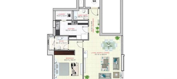 1 غرف نوم شقة في وسط مدينة دبي, UAE رقم 109664 13