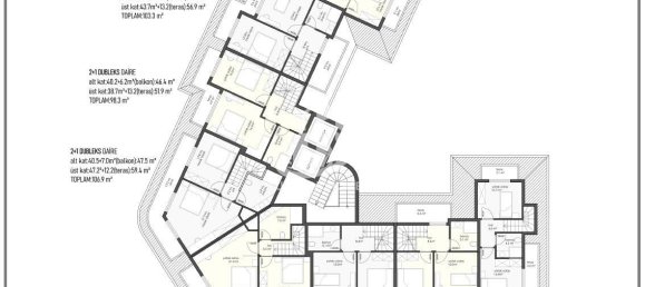 شقة 1+1 في Oba, Turkey رقم 5646 24