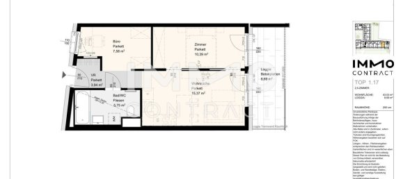Квартира с 2 комнатами в Штоккерау, Австрия № 134638 2