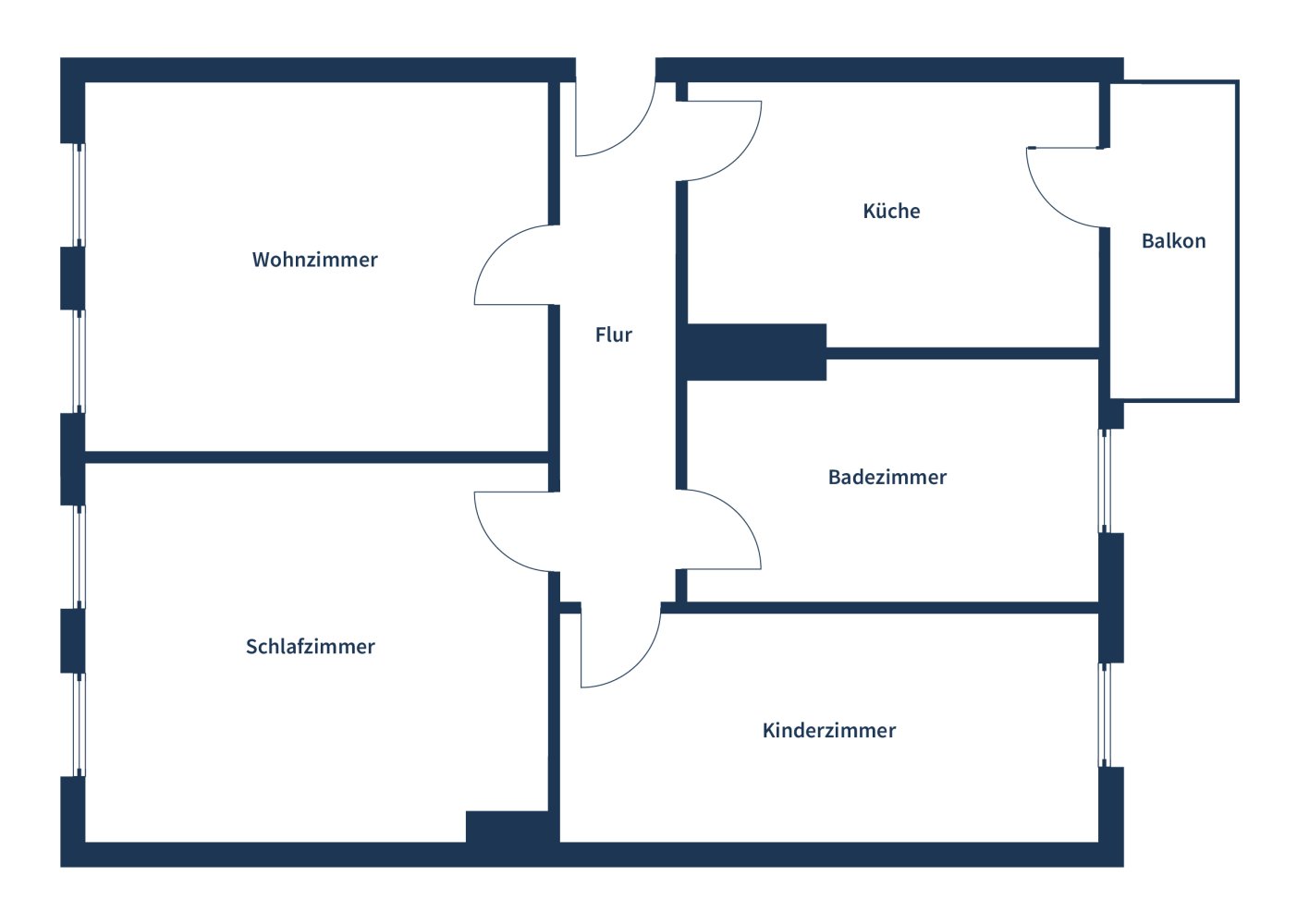 Apartamento de 2 dormitorios en Rummelsburg, Germany No. 51126