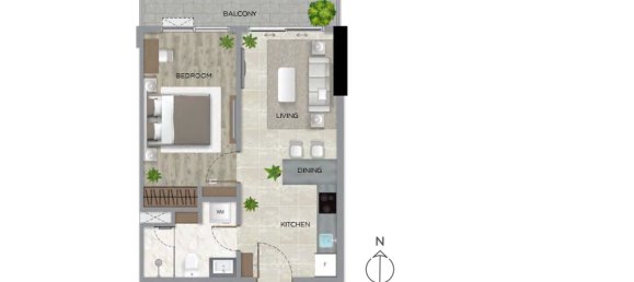 Кондоминиум с 1 спальней в The Filmore Da Nang, Хайтяу, Вьетнам № 20175 10