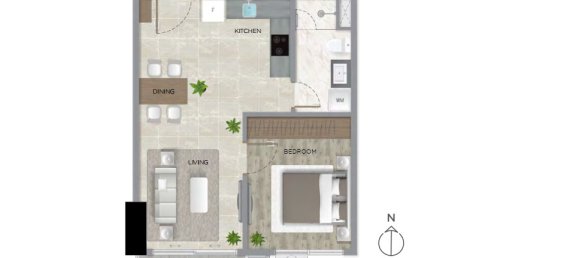 Кондоминиум с 1 спальней в The Filmore Da Nang, Хайтяу, Вьетнам № 20175 12