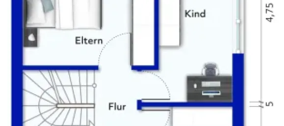 Таунхаус с 3 спальнями в Лихтерфельде, Германия № 241129 14