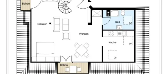 2 Schlafzimmer Wohnung in Frohnau, Germany, Nr. 43120 2