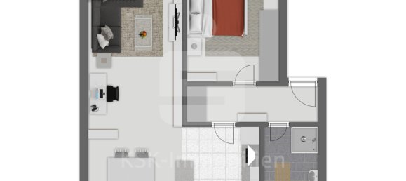 Apartamento T1 em Cologne, Germany N.º 319049 7