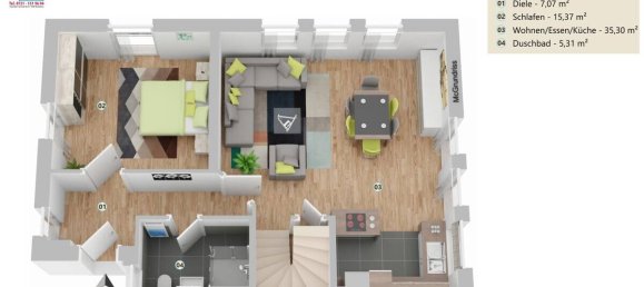 Dúplex de 2 dormitorios en Karlsruhe, Germany No. 321056 28