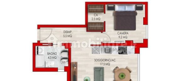 1 Schlafzimmer Wohnung in Rome, Italy, Nr. 313422 17