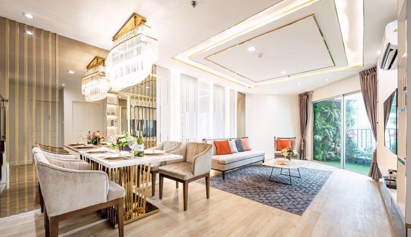 Дуплекс с 3 спальнями в Belle Grand Rama 9, Бангкок, Таиланд № 31031