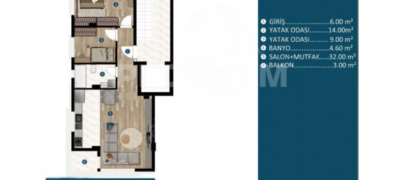 3 rooms Apartment in Kepez, Turkey No. 34204 11