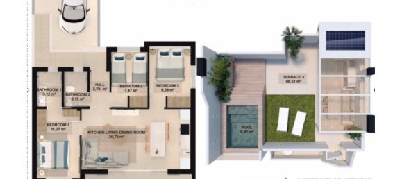 Квартира с 3 спальнями в Аликанте, Испания № 94510 15