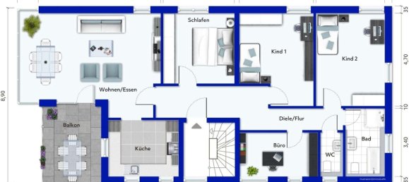 Квартира с 5 комнатами в Хайльбронн, Германия № 369969 6