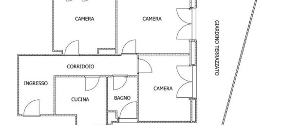 3 rooms Apartment in Rome, Italy No. 71458 16