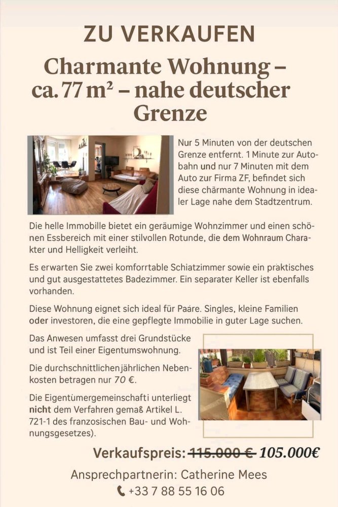 2 bedrooms Apartment in Zweibrucken, Germany No. 255642